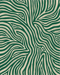 Emerald Cream Organic Flow Rug - Cutout View