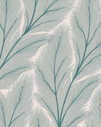 Feather Pattern Modern Abstract Rug - Cutout View