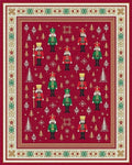 Festive Nutcracker Soldier Pattern Rug - Cutout View