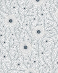 Floral Botanical Line Art Design Rug - Cutout View
