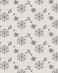 Folk Snowflakes And Buds Pattern Rug - Cutout View