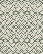 Geometric Diamond Lattice Rug - Cutout View