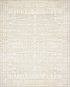 Geometric Stone Textured Abstract Rug - Cutout View