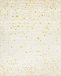 Golden Speckled Texture Abstract Rug - Cutout View