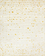 Golden Speckled Texture Abstract Rug - Cutout View