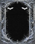 Gothic Bat Arched Branch Rug - Cutout View