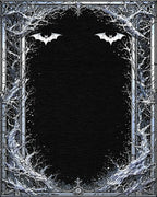 Gothic Bat Arched Branch Rug - Cutout View