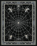 Gothic Ornate Spider Web Rug - Cutout View