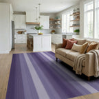 Gradient Vertical Stripe Pattern Rug Living Room View