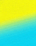 Gradient Yellow Blue Abstract Lines Rug - Cutout View