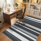 Graphic Horizontal Lines Rug - Office View