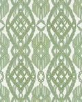 Green Interlocking Macrame Oval Rug - Cutout View