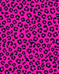 Hot Pink Leopard Spots Design Rug - Cutout View