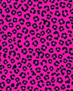 Hot Pink Leopard Spots Design Rug - Cutout View