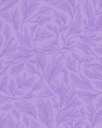 Lavender Purple Botanical Vine Rug - Cutout View