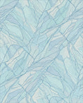 Light Blue Cracked Ice Texture Rug - Cutout View