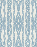 Light Blue Macrame Rope Vertical Rug - Cutout View