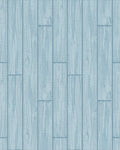 Light Blue Wood Grain Plank Rug - Cutout View