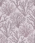 Lilac Coral Botanical Texture Rug - Cutout View
