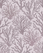 Lilac Coral Botanical Texture Rug - Cutout View