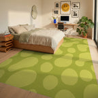 Limoge Green Organic Shapes Rug Bedroom View