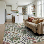 Lavender Forest Pink Rug - living_room
