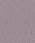 Mauve Swirling Optical Illusion Stripes Rug - Cutout View