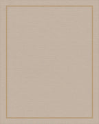 Minimalist Taupe Bordered Rectangle Rug - Cutout View
