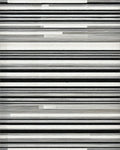 Modern Gray Black White Striped Rug - Cutout View