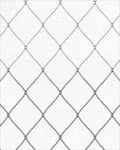 Monochromatic Diamond Netting Rug - Cutout View