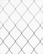 Monochromatic Diamond Netting Rug - Cutout View