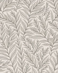 Natural Leaf Line Art Pattern Rug - Cutout View