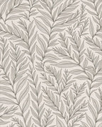 Natural Leaf Line Art Pattern Rug - Cutout View
