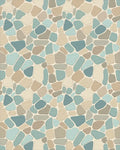 Natural Pebble Mosaic Stone Rug - Cutout View