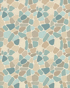 Natural Pebble Mosaic Stone Rug - Cutout View