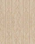 Natural Tan Macrame Wall Hanging Rug - Cutout View