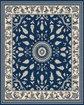Navajo Inspired Floral Mandala Rug - Cutout View
