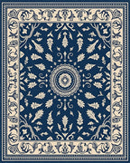 Navajo Inspired Floral Mandala Rug - Cutout View