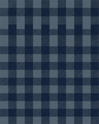 Navy Blue Tonal Plaid Check Rug - Cutout View