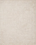 Neutral Beige Distressed Scroll Border Rug - Cutout View
