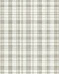 Neutral Beige Plaid Tones Rug - Cutout View