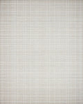 Neutral Beige Subtle Plaid Texture Rug - Cutout View
