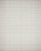 Neutral Beige Subtle Plaid Texture Rug - Cutout View