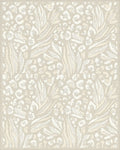 Neutral Beige Zebra Leopard Mix Rug - Cutout View