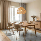 Neutral Clouds And Stars Collection Rug - Dining Room View