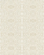 Neutral Cream Snake Skin Texture Rug - Cutout View