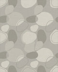 Neutral Pebble Organic Overlay Rug - Cutout View