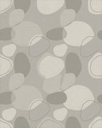 Neutral Pebble Organic Overlay Rug - Cutout View