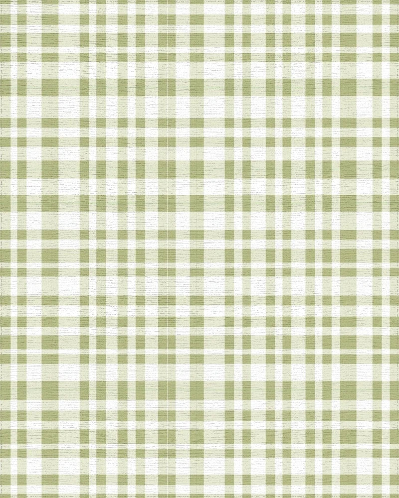 Neutral Simple Plaid Pattern Rug - Cutout View