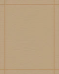 Neutral Tan Geometric Border Rug - Cutout View
